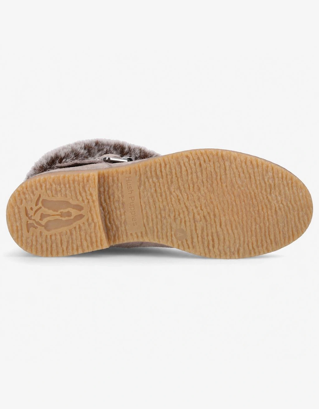Hush Puppies Hannah Wide Fit Boot Womens Ankle Boots Taupe
