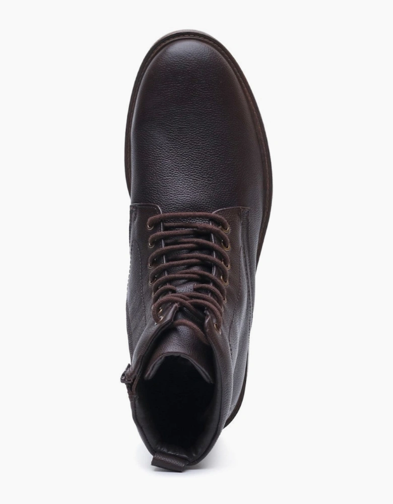 Hush Puppies Irwin Mens Ankle Boots Brown