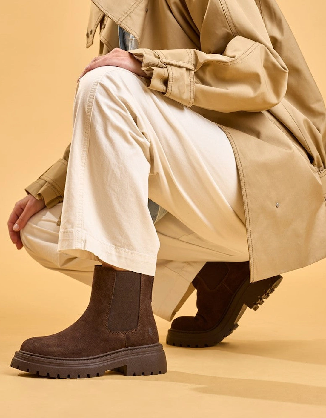 Hush Puppies Rose Chelsea Boot Womens Chelsea Boots Brown