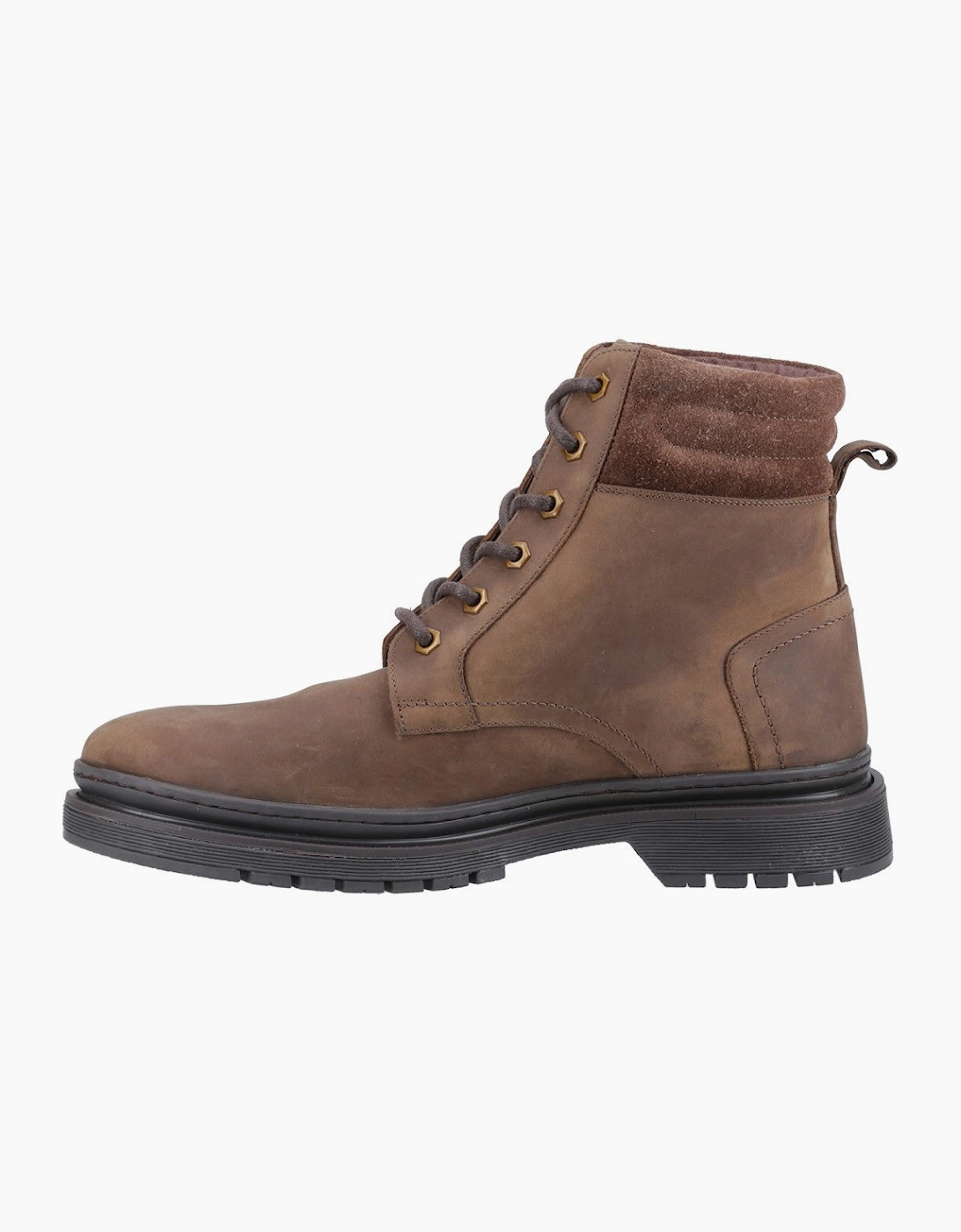 Hush Puppies Jarrod Lace Boot Mens Ankle Boots Brown