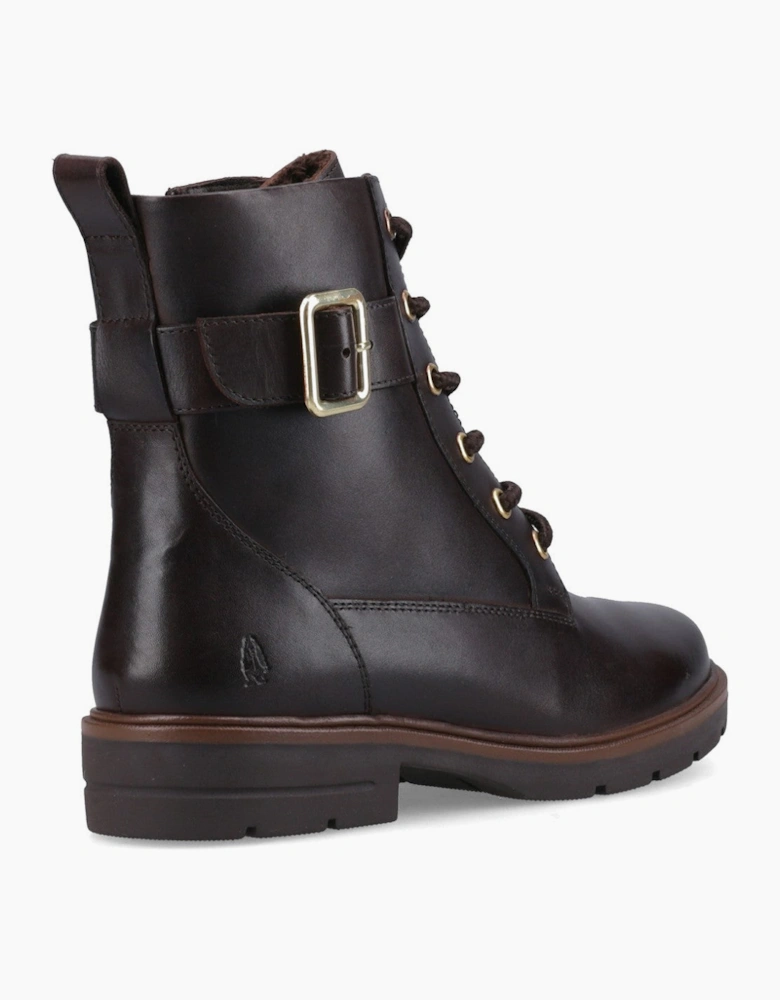 Hush Puppies Teagan Biker Boot Womens Biker Boots Brown