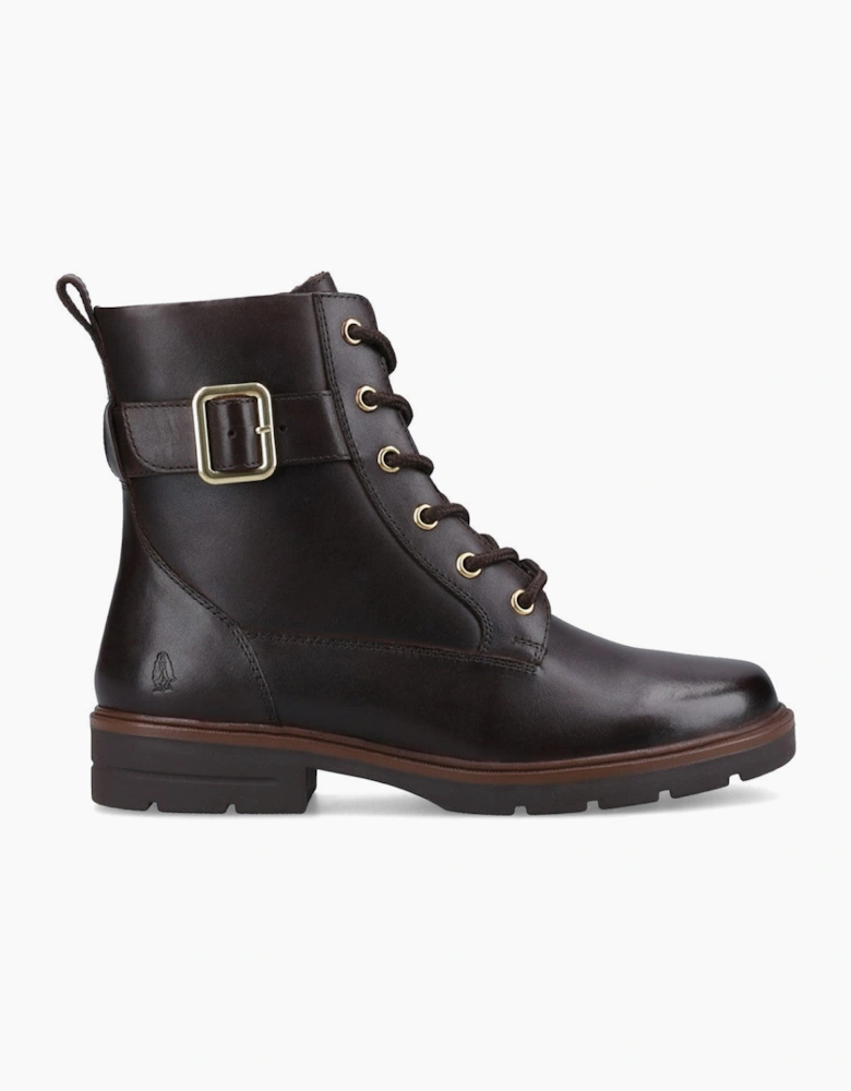Hush Puppies Teagan Biker Boot Womens Biker Boots Brown