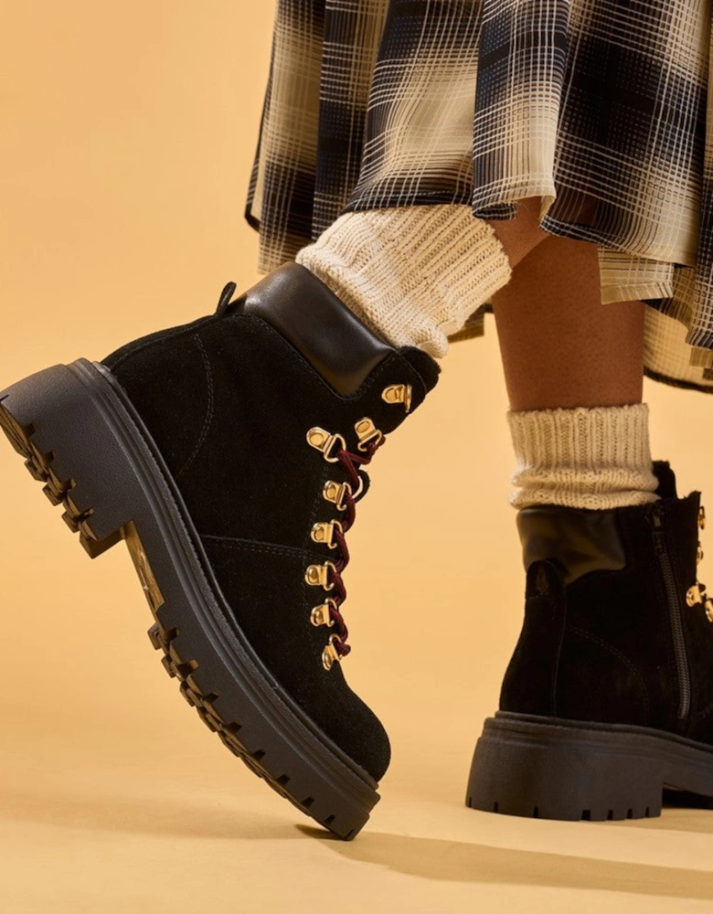 Hush Puppies Robyn Hiker Boot Womens Hiking Boots Black