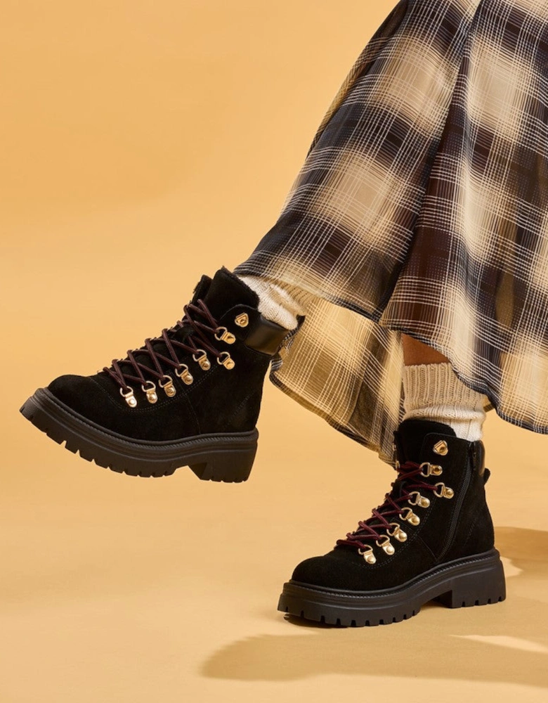 Hush Puppies Robyn Hiker Boot Womens Hiking Boots Black