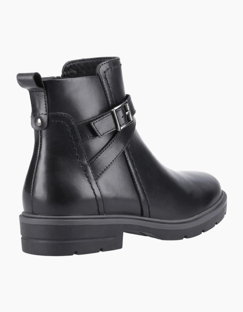 Hush Puppies Tove Buckle Boot Womens Ankle Boots Black