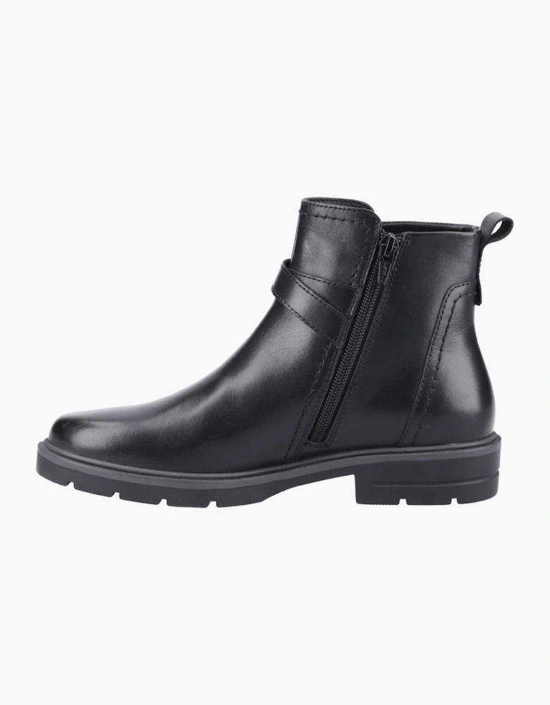 Hush Puppies Tove Buckle Boot Womens Ankle Boots Black