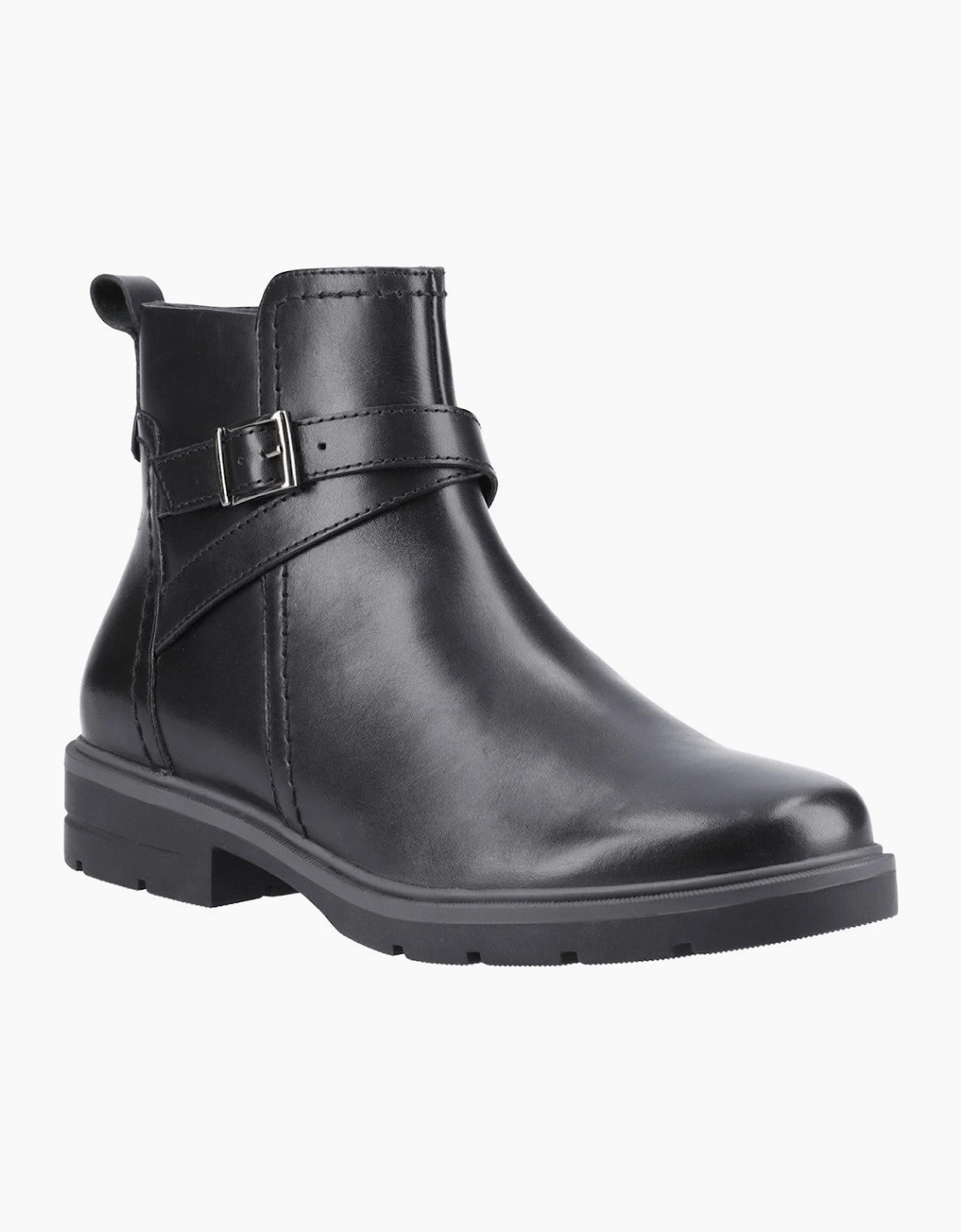 Hush Puppies Tove Buckle Boot Womens Ankle Boots Black