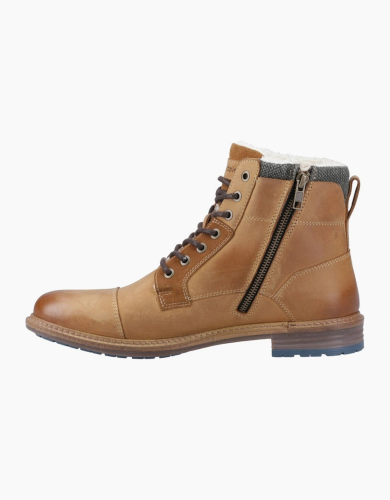 Hush Puppies Jordan Buckle Boot Mens Ankle Boots Tan