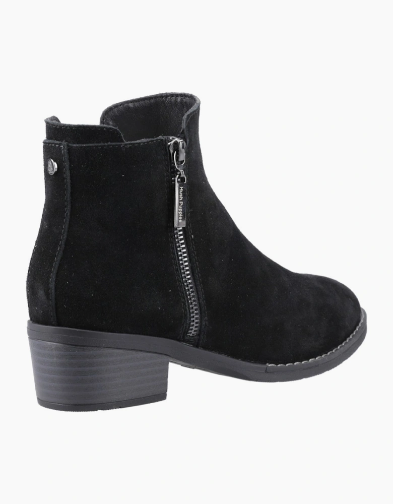 Hush Puppies Ingrid Zip Boot Womens Cowboy & Western Boots Black