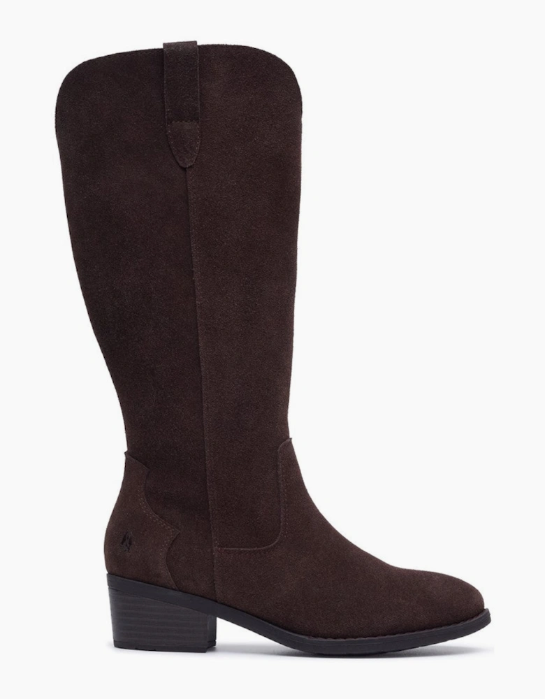 Hush Puppies Isabella Long Boot Womens Cowboy & Western Boots Chocolate