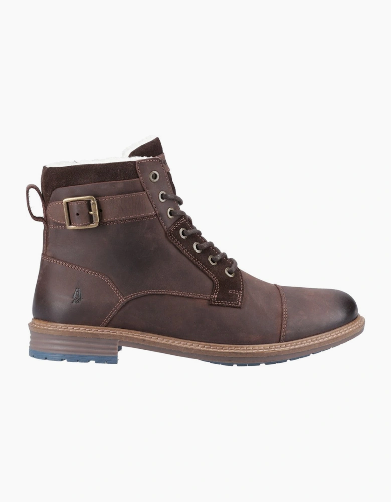 Hush Puppies Jordan Buckle Boot Mens Ankle Boots Brown