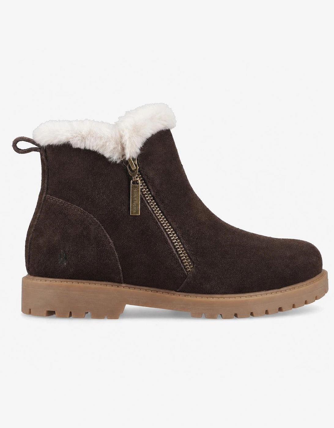 Hush Puppies Hollis Zip Boot Womens Ankle Boots Brown