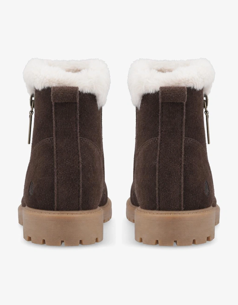 Hush Puppies Hollis Zip Boot Womens Ankle Boots Brown