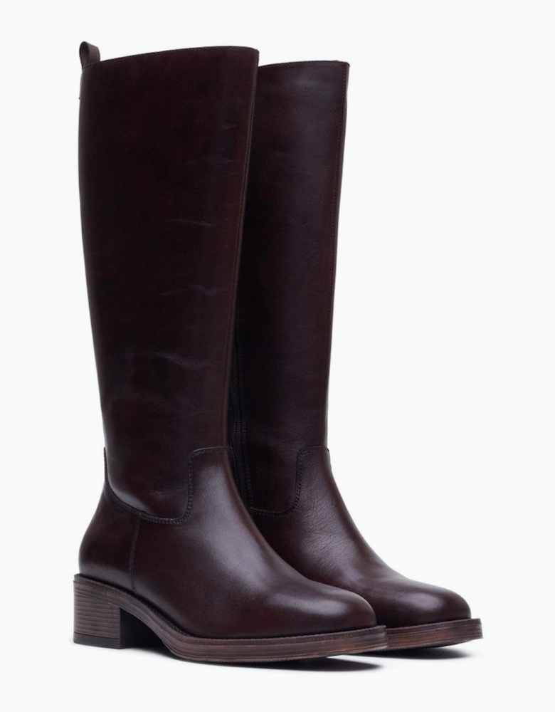 Hush Puppies Antonia Long Boot Womens Tall Boots Chocolate
