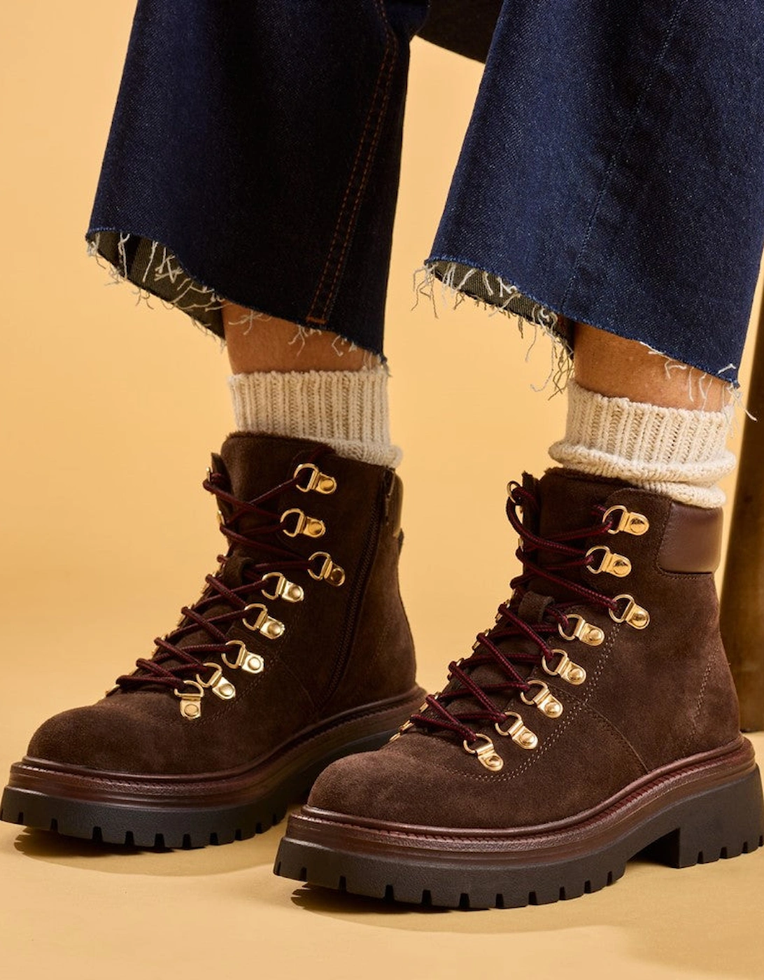 Hush Puppies Robyn Hiker Boot Womens Hiking Boots Brown
