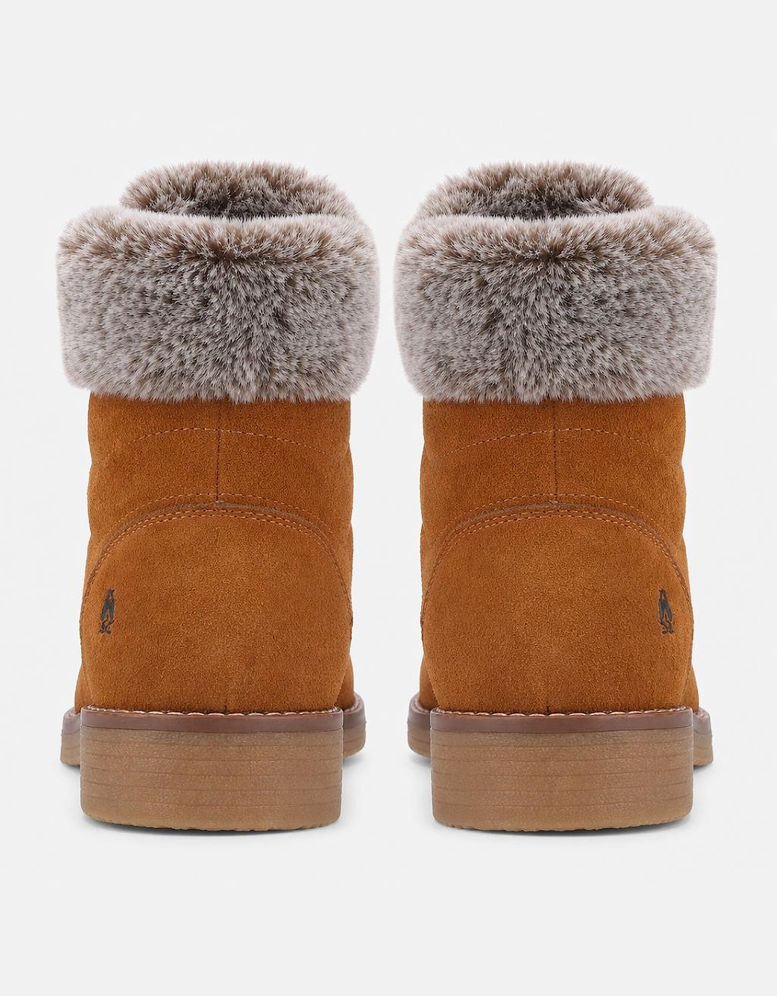 Hush Puppies Florence Wide Fit Boot Womens Ankle Boots Tan