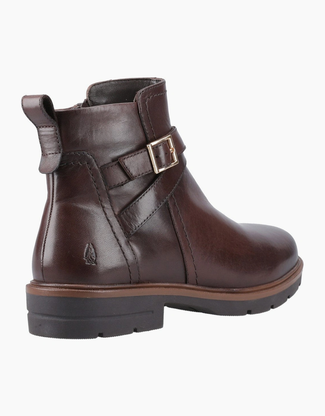 Hush Puppies Tove Buckle Boot Womens Ankle Boots Brown