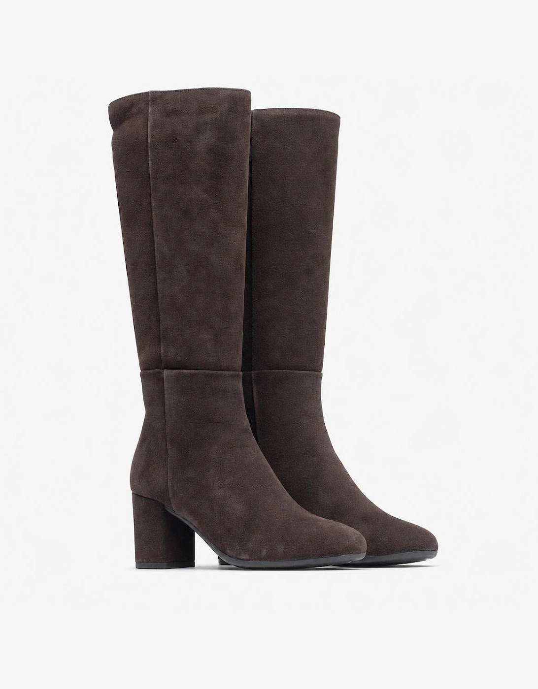 Hush Puppies Oprah Suede Long Boot Womens Tall Boots Chocolate