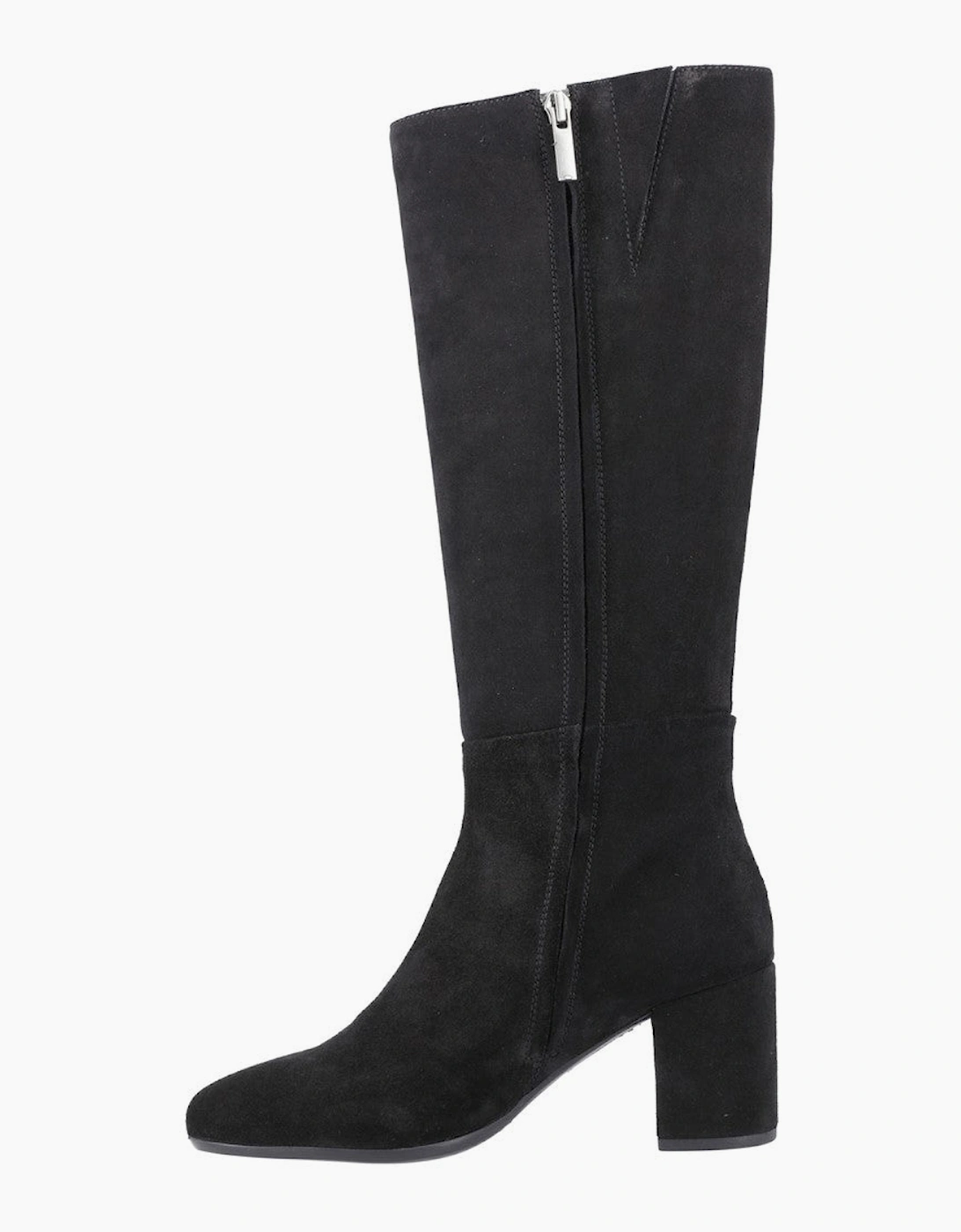 Hush Puppies Oprah Suede Long Boot Womens Tall Boots Black
