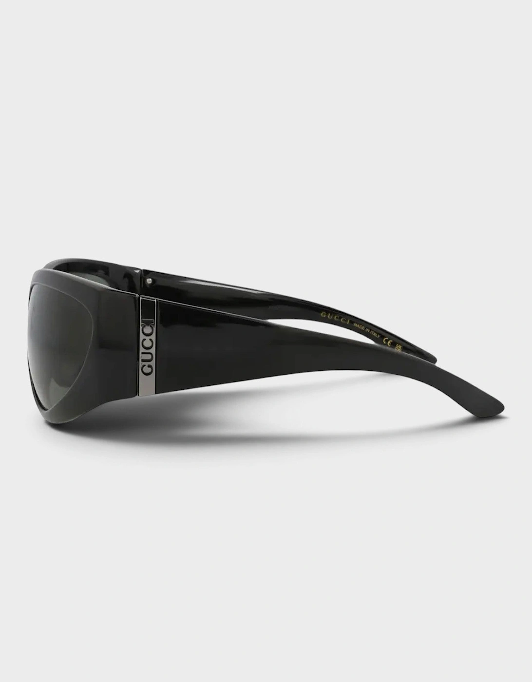Logo Shield Sunglasses Black Grey