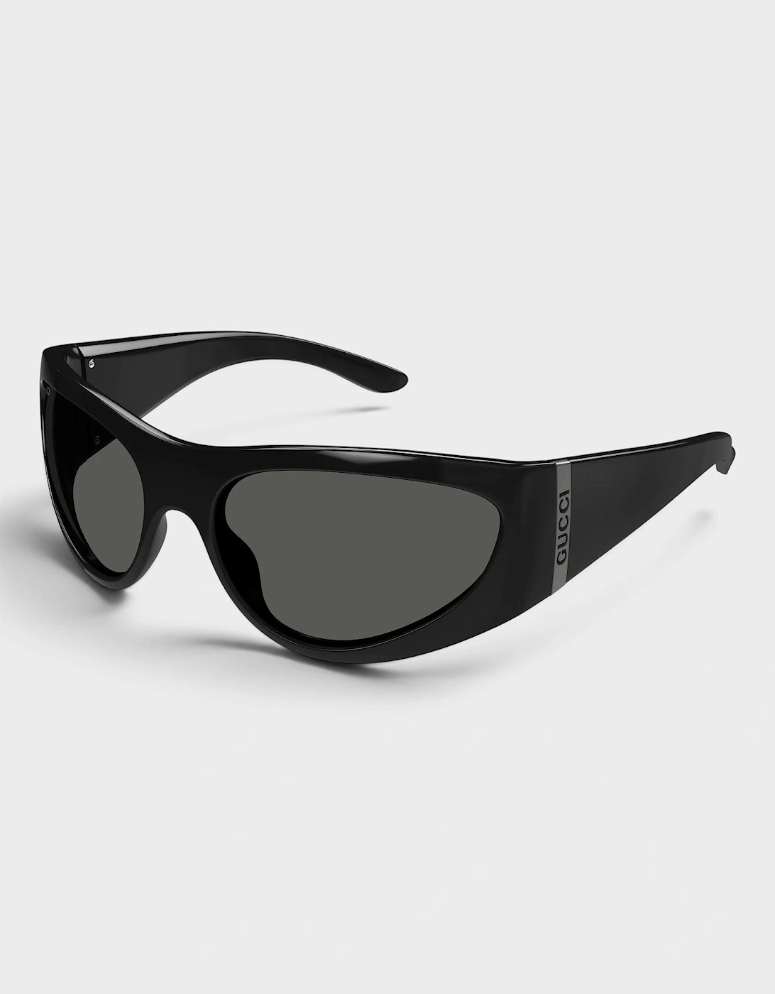 Logo Shield Sunglasses Black Grey