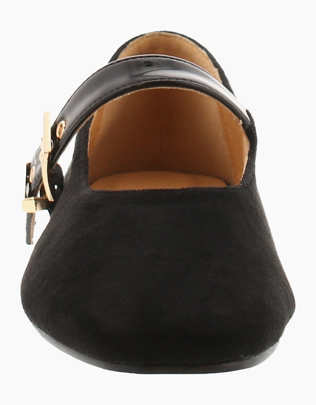 Truffle Womens Flat Shoes Brava Buckle black UK Size