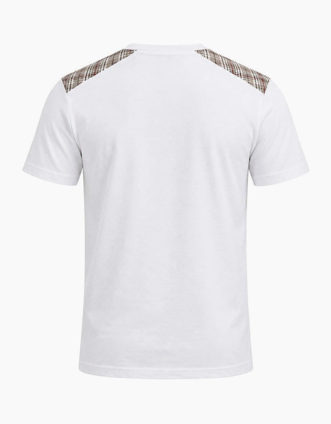Lyle & Scott Check Panelled T-Shirt White