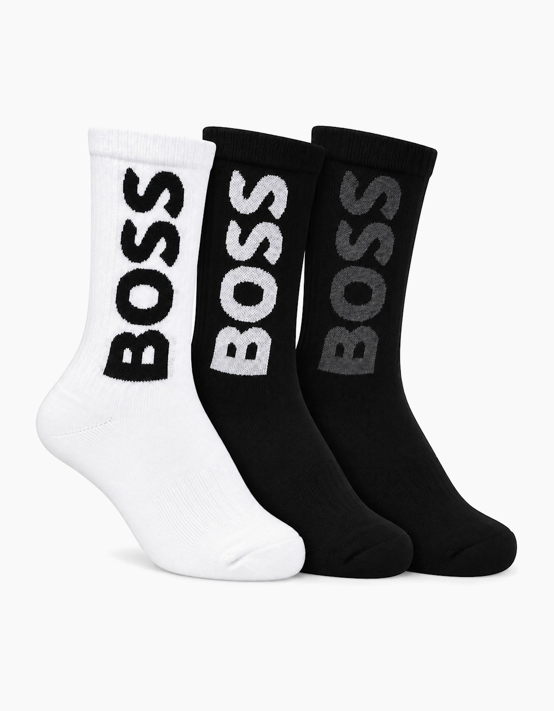 BOSS 3 Pack Sport Socks Black