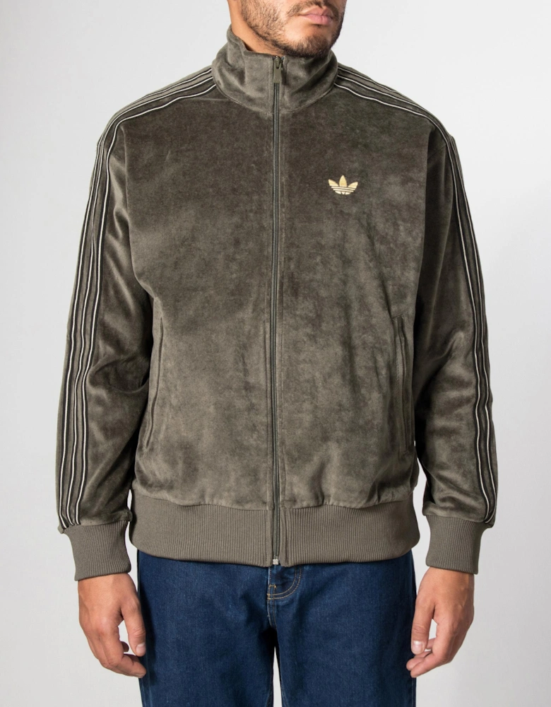 Loose Fit Firebird Velour Track Top (Fits big to Size)