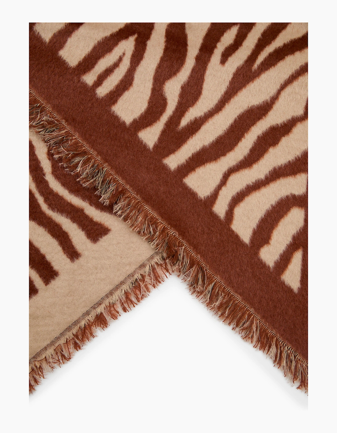 Red Zebra Print Scarf
