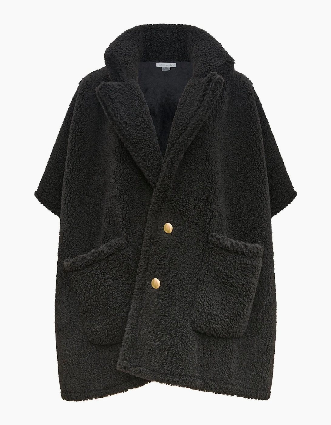 Black Teddy Button Cape