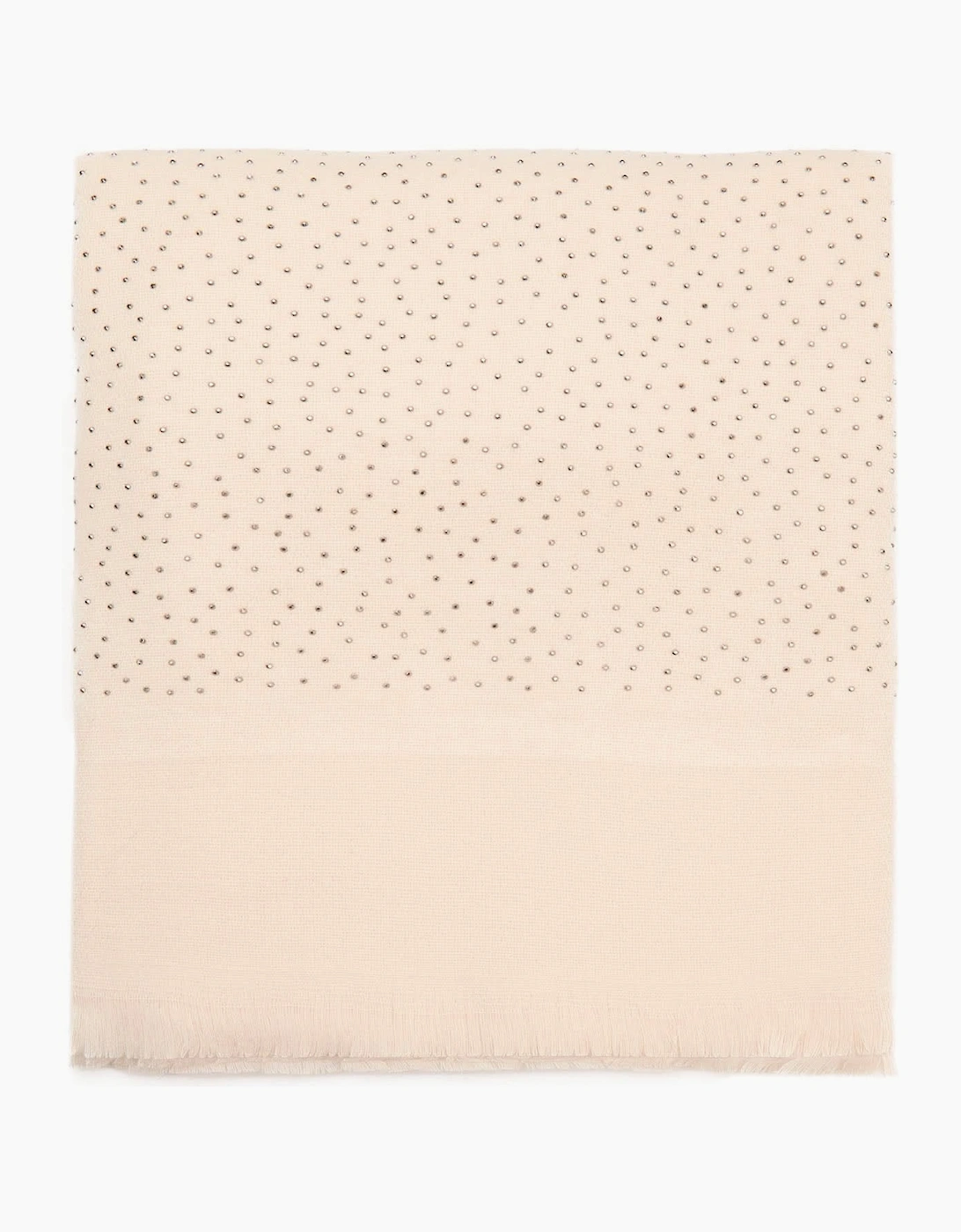 Cream Silver Stud Scarf