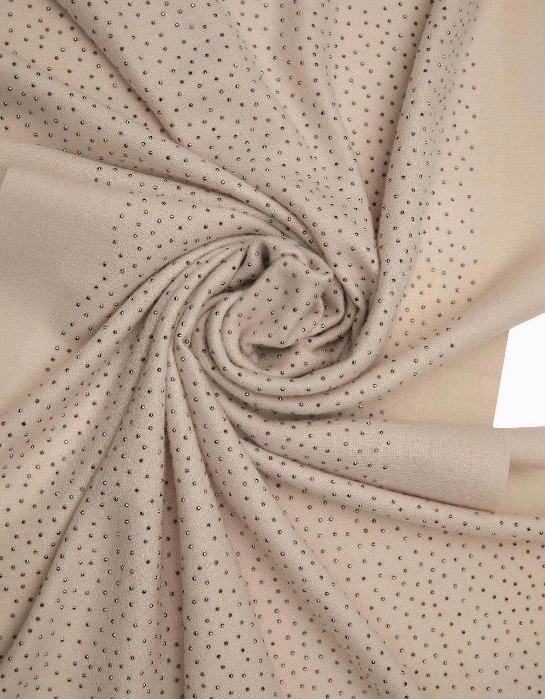 Beige Silver Stud Scarf