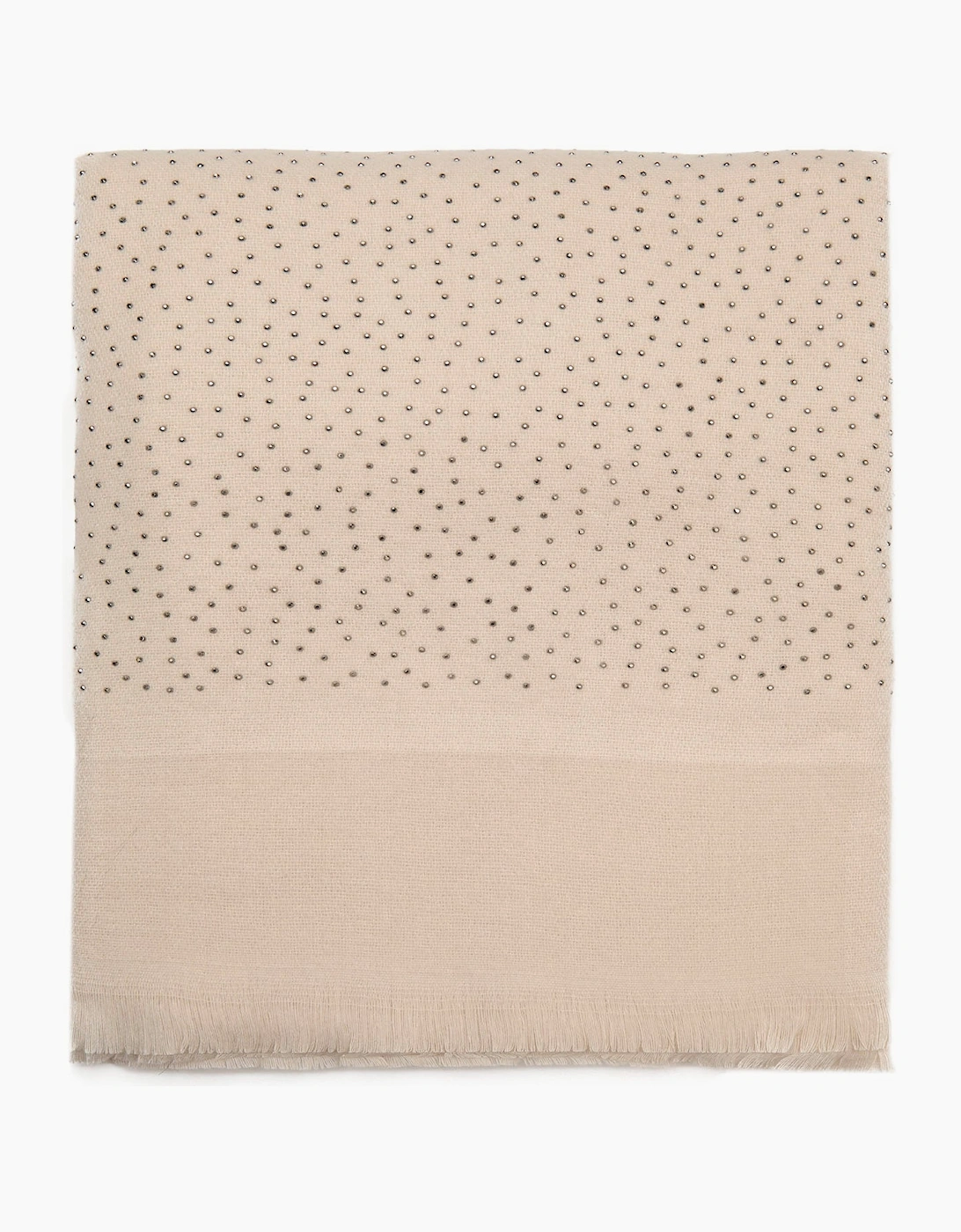 Beige Silver Stud Scarf
