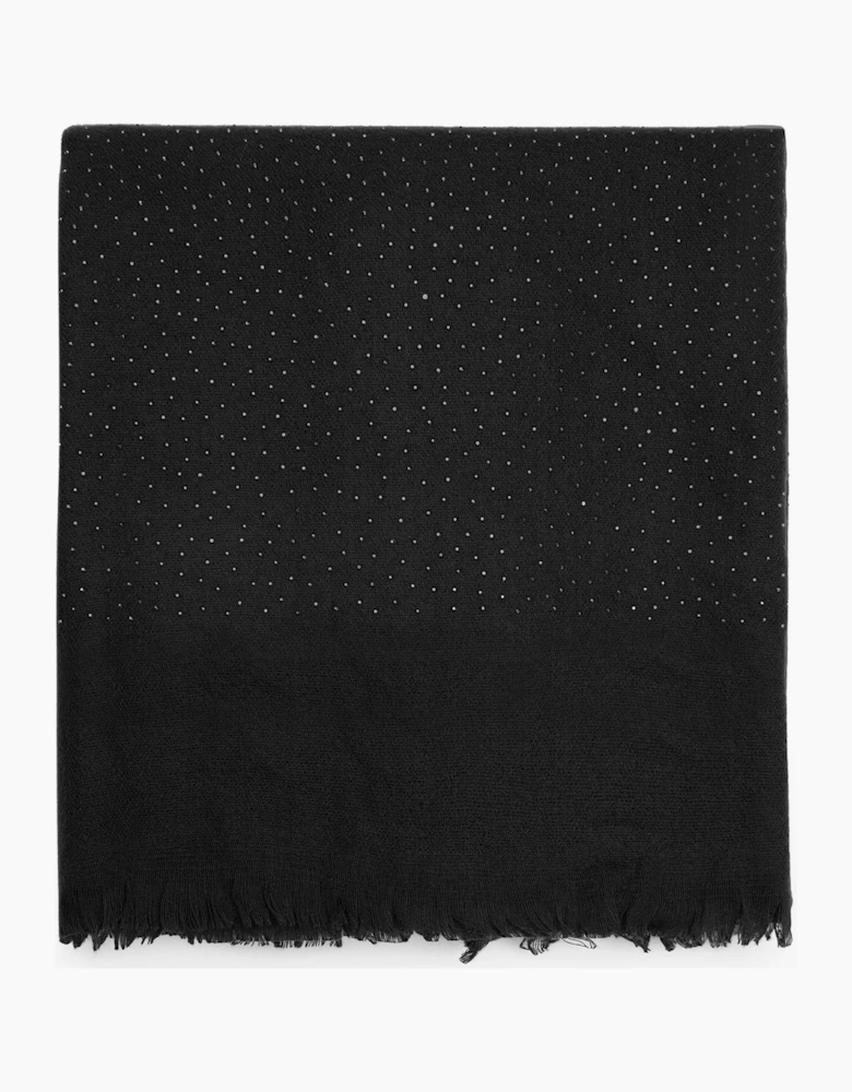 Black Silver Stud Scarf