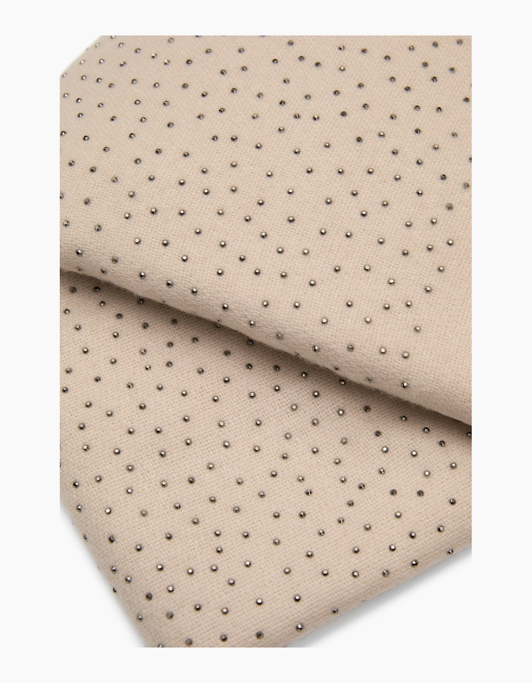 Beige Silver Stud Scarf