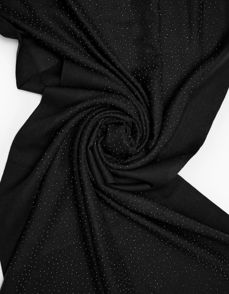 Black Silver Stud Scarf