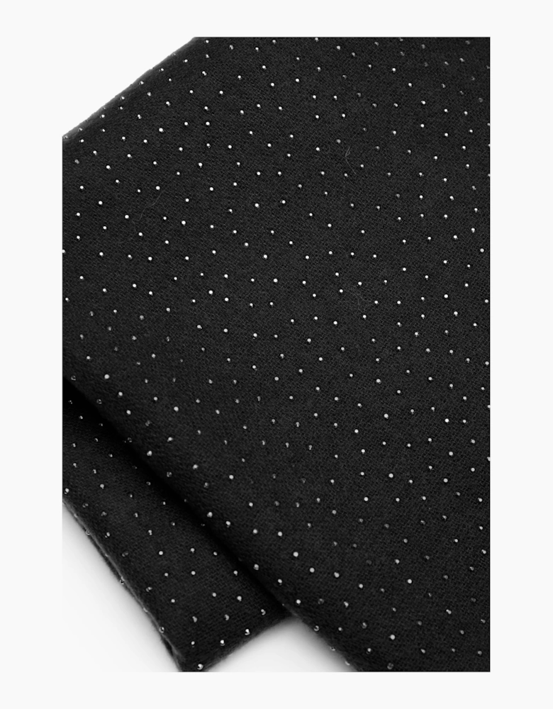 Black Silver Stud Scarf