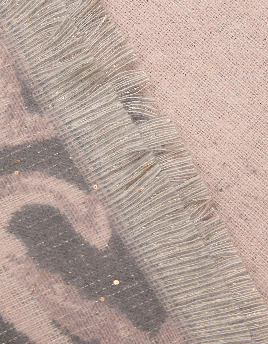 Pink Heart Print Scarf