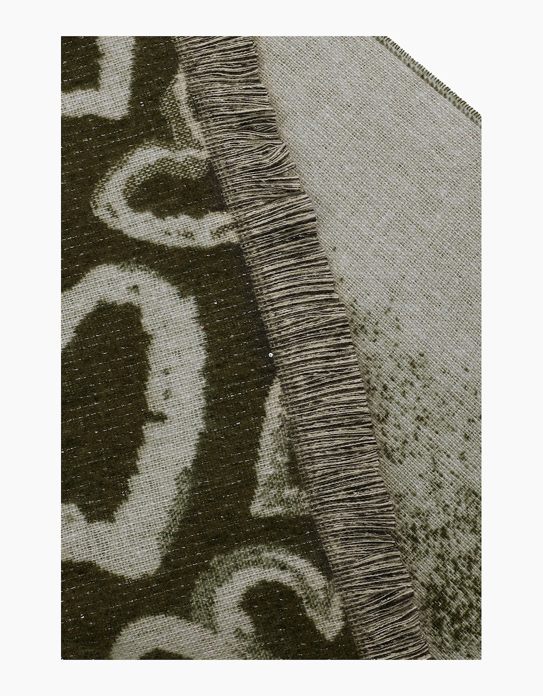 Green Heart Print Scarf