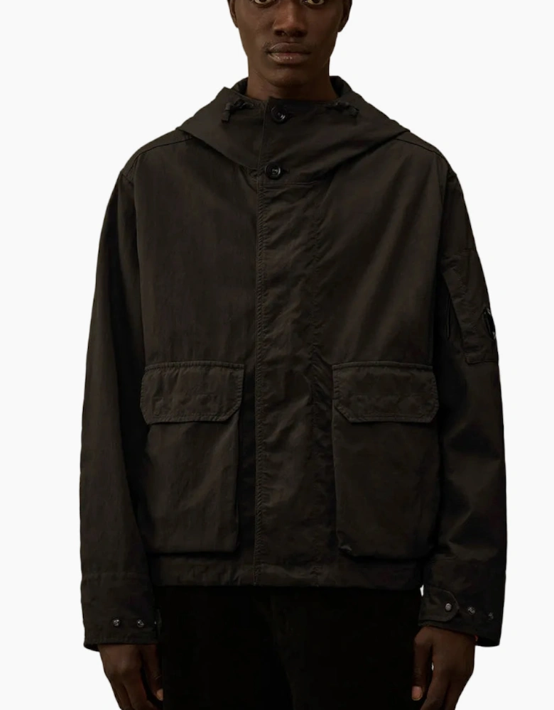 Twill Hooded Lens Jacket