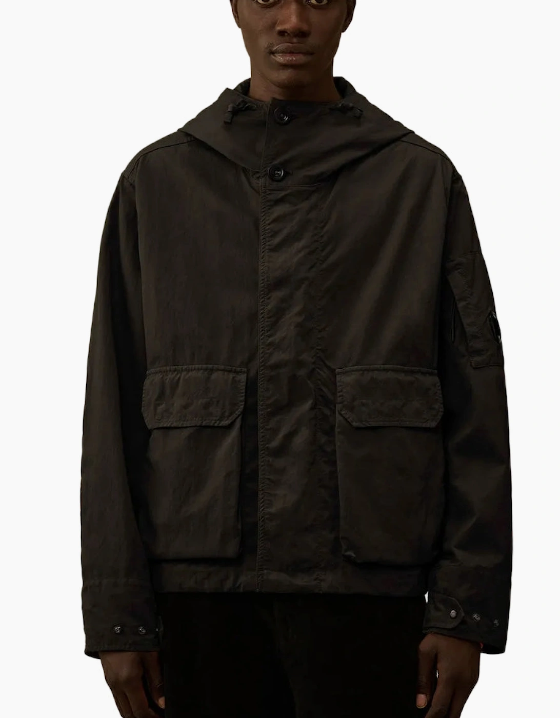 Twill Hooded Lens Jacket