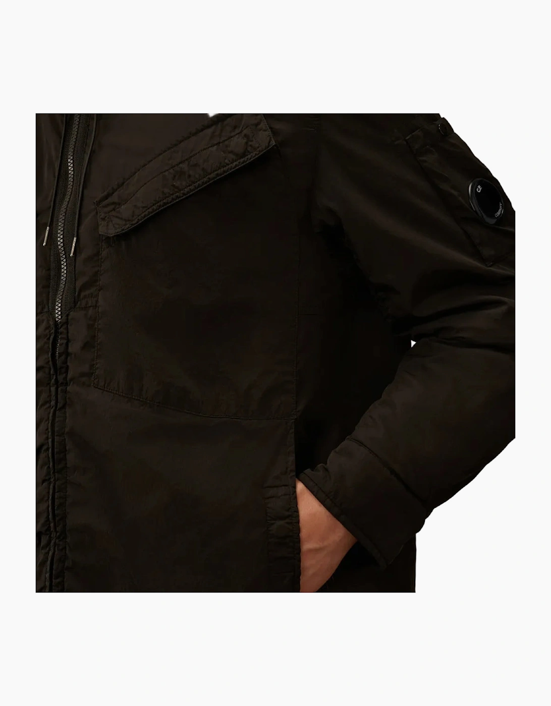 Padded Chrome-R Hooded Lens Jacket