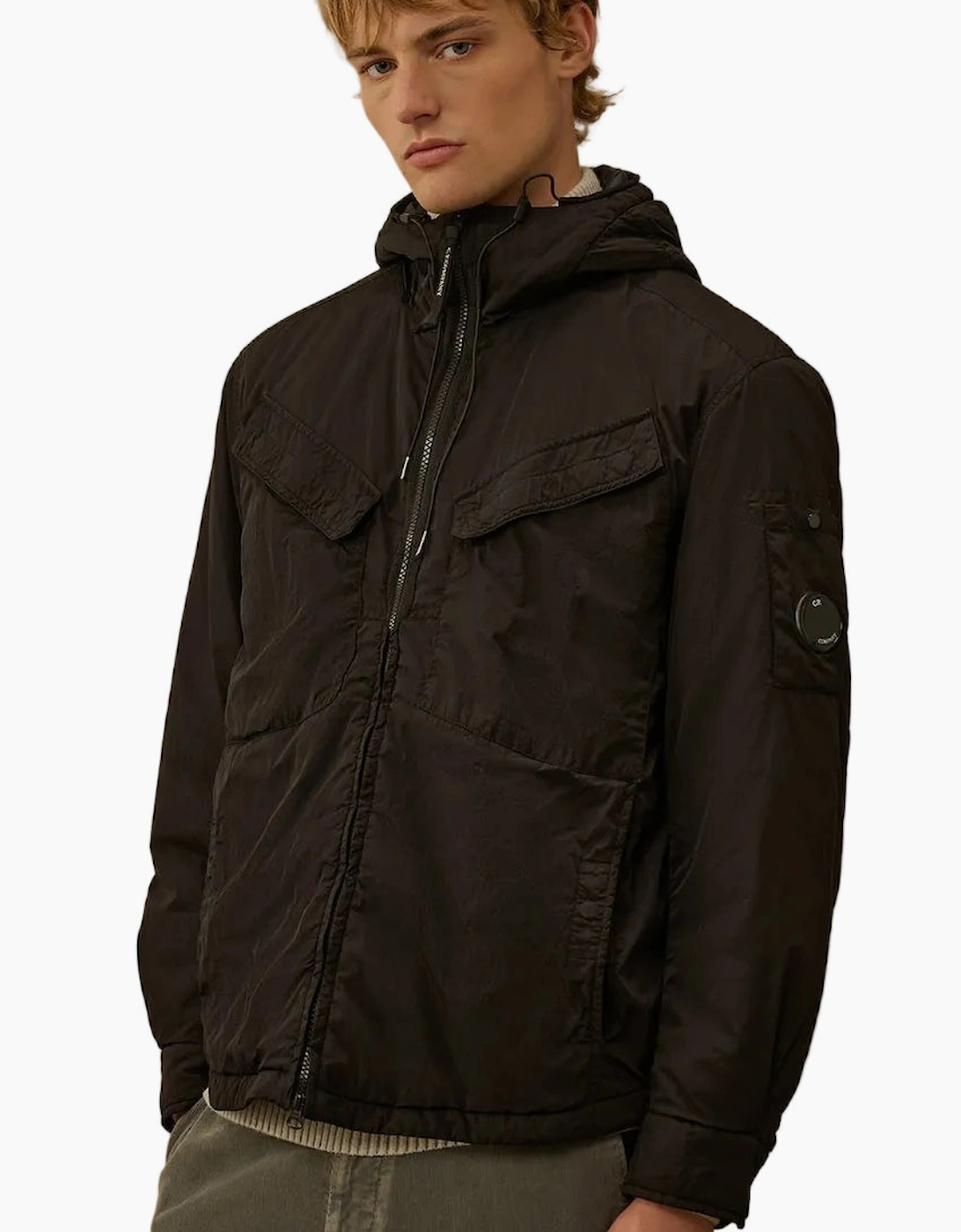 Padded Chrome-R Hooded Lens Jacket