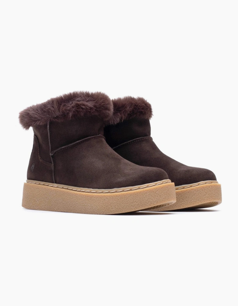 Hush Puppies Becca Ankle Boots Womens Ankle Boots Chocolate