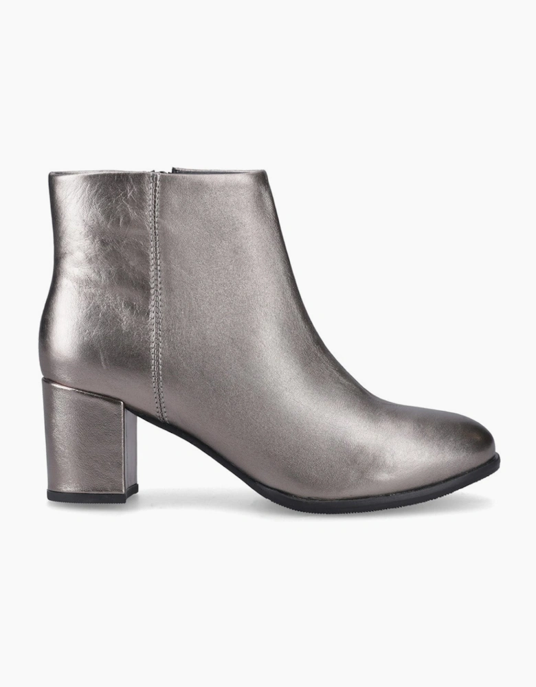 Hush Puppies Claridy Boot Womens Ankle Boots Metallic