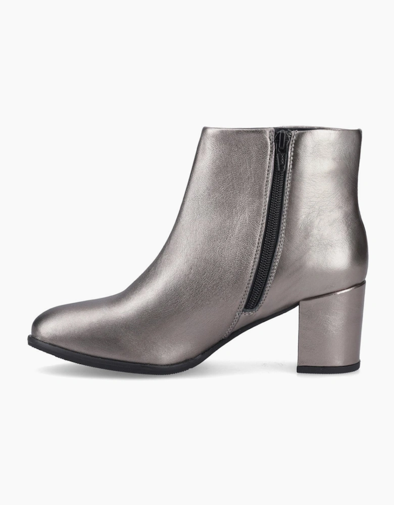 Hush Puppies Claridy Boot Womens Ankle Boots Metallic