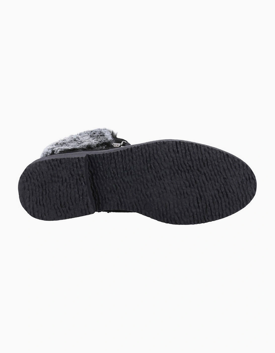Hush Puppies Florence Wide Fit Boot Womens Ankle Boots Black