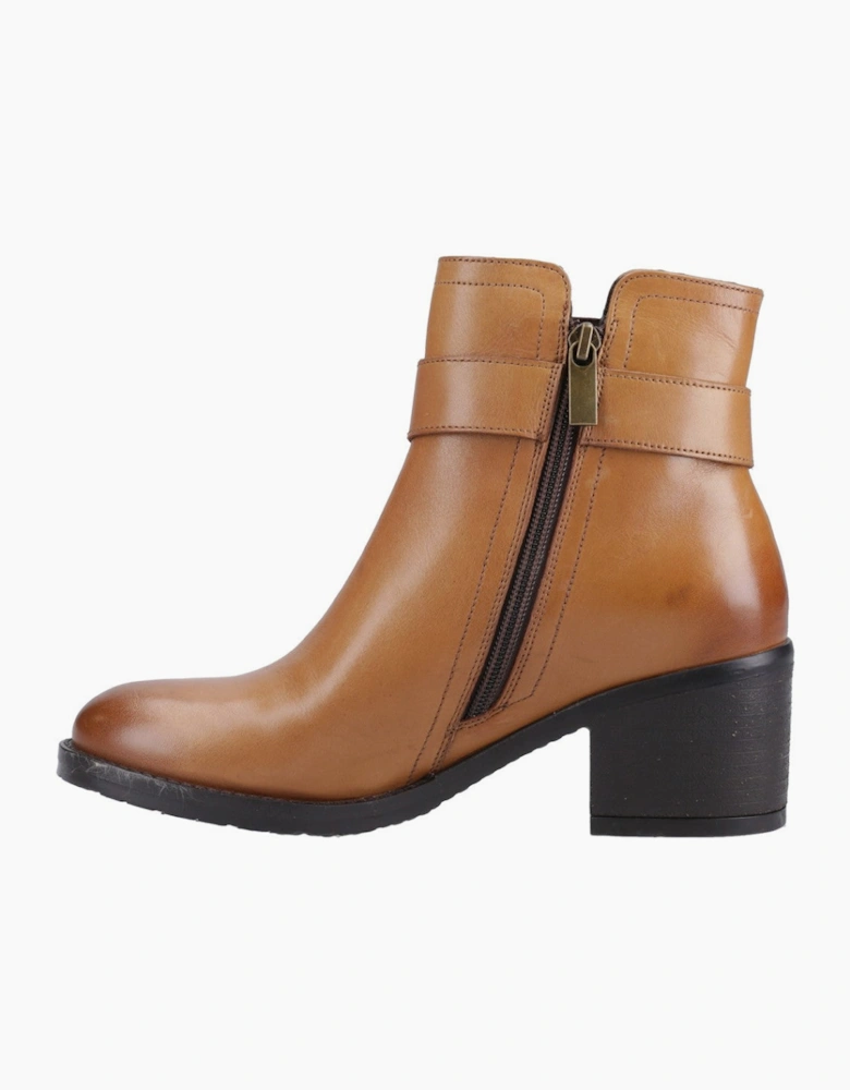 Hush Puppies Hensley Buckle Boot Womens Ankle Boots Tan
