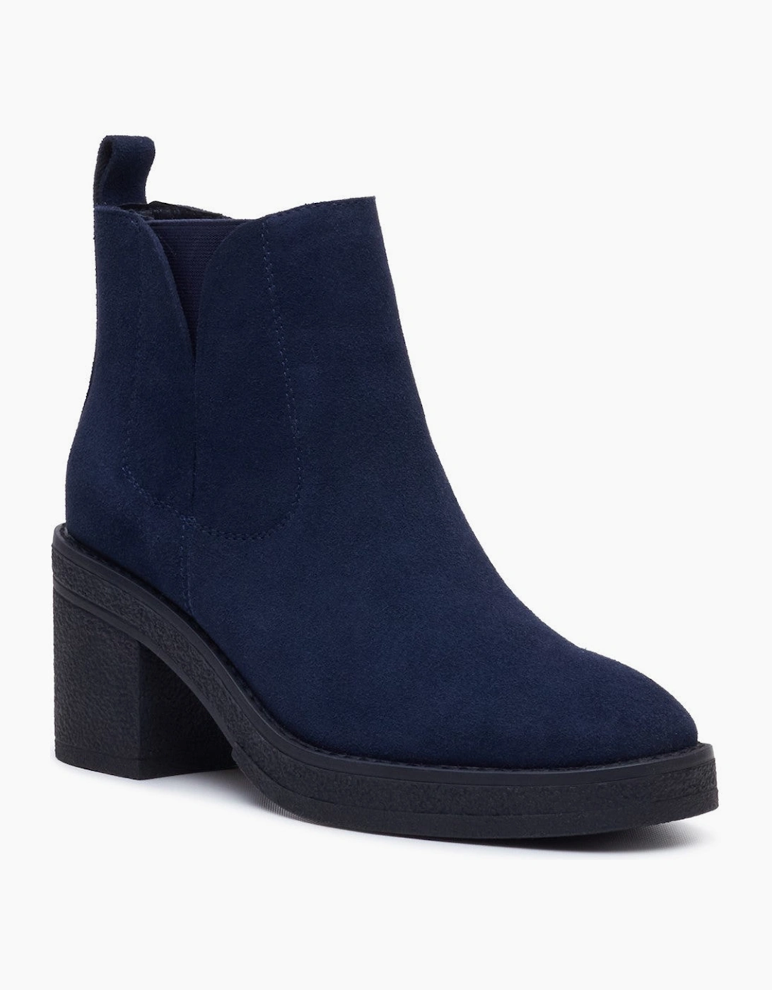 Hush Puppies Women's Blue Felicia Chelsea Boot Chelsea Boots Navy - Size 7